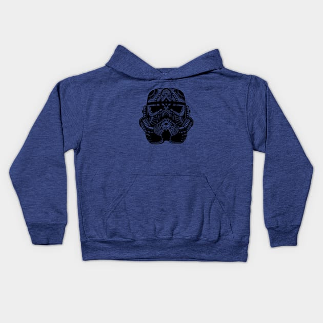 Stromtrooper art Kids Hoodie by Ward